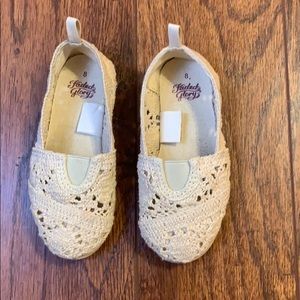 Little girls moccasins size 8